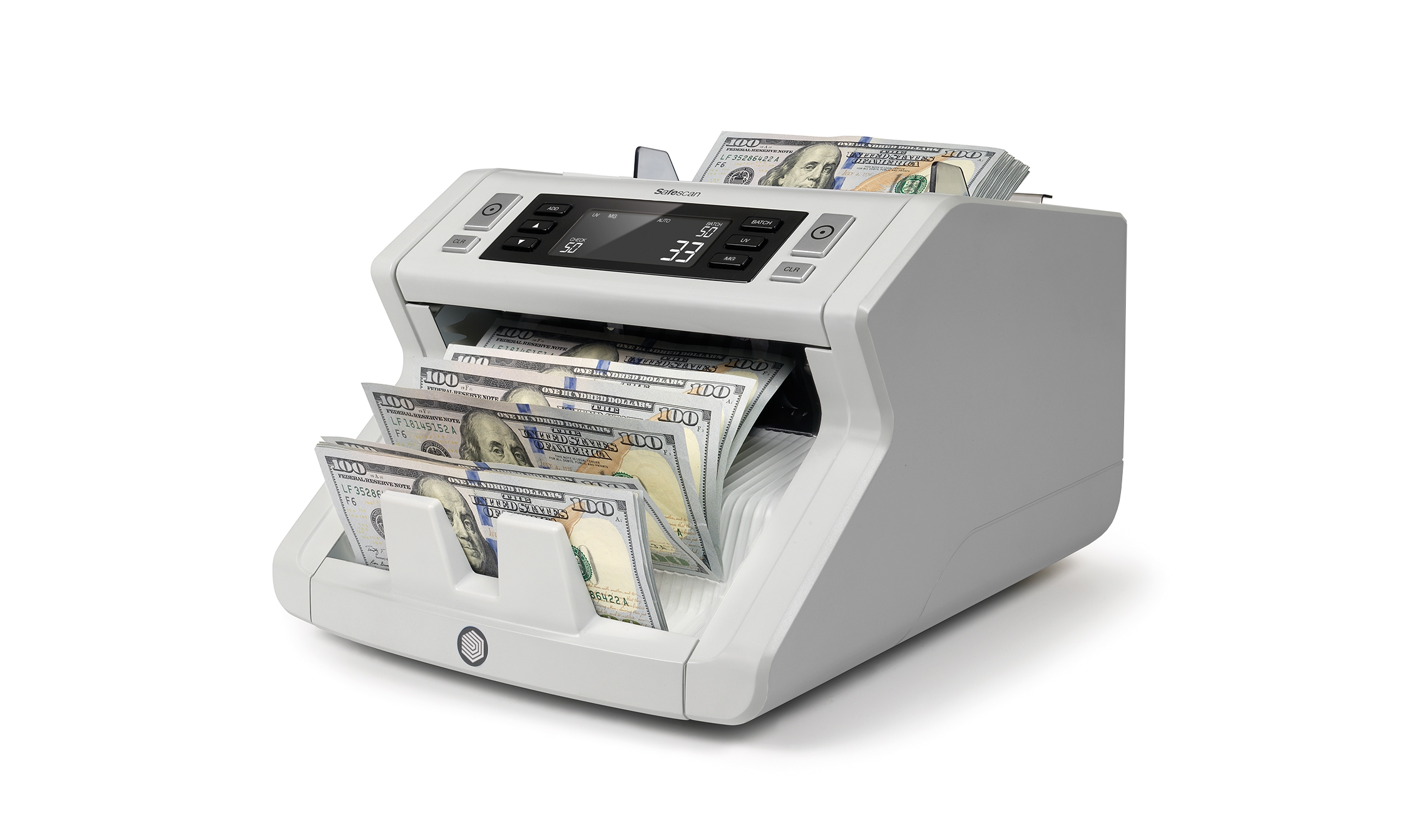 Bill Counter Safescan 2250 With Counterfeit Detection Counts Sorted Bills For All Currencies