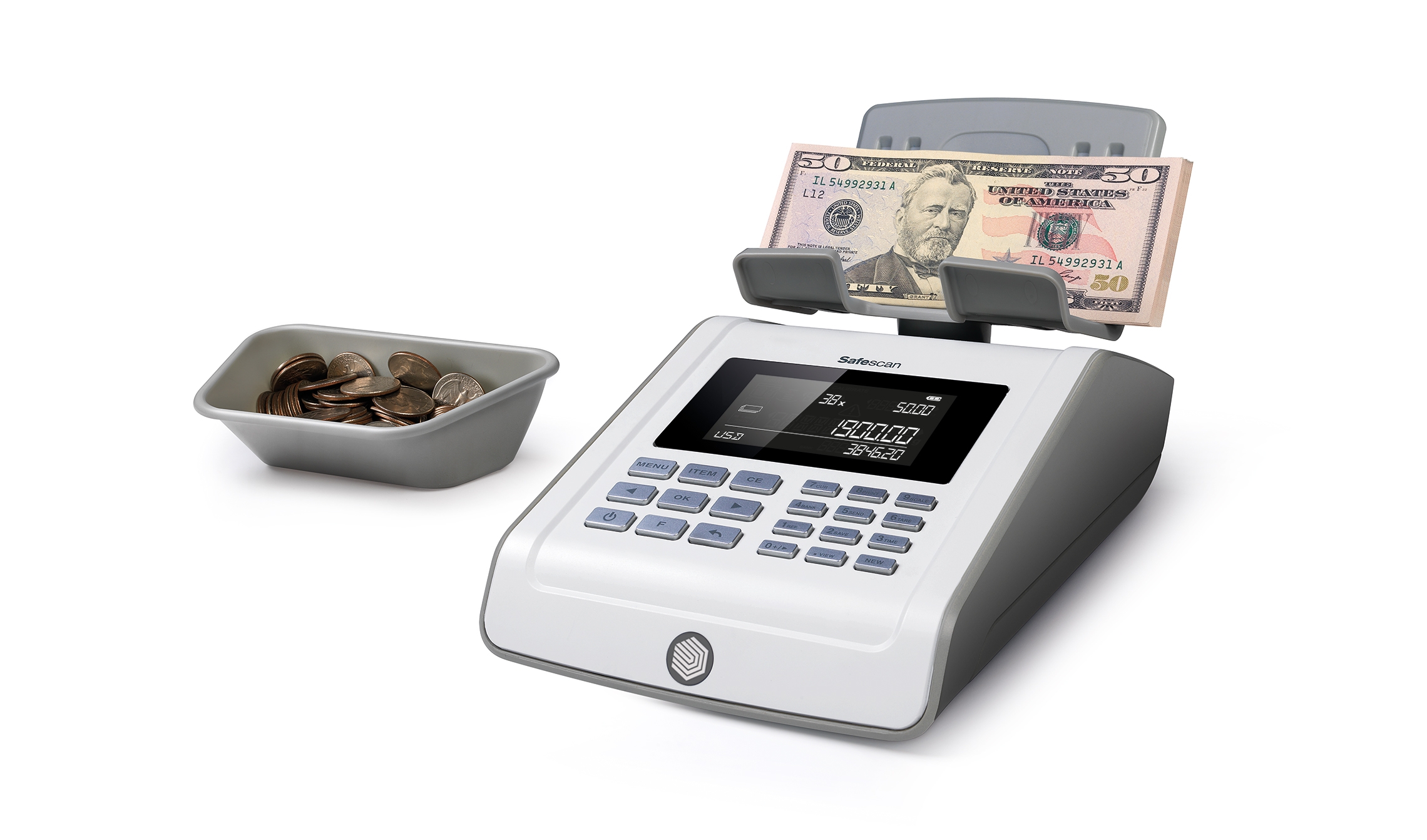 Money Counting Scale Safescan 6185 Counts Coins And Bills Advanced Money Counting Scale