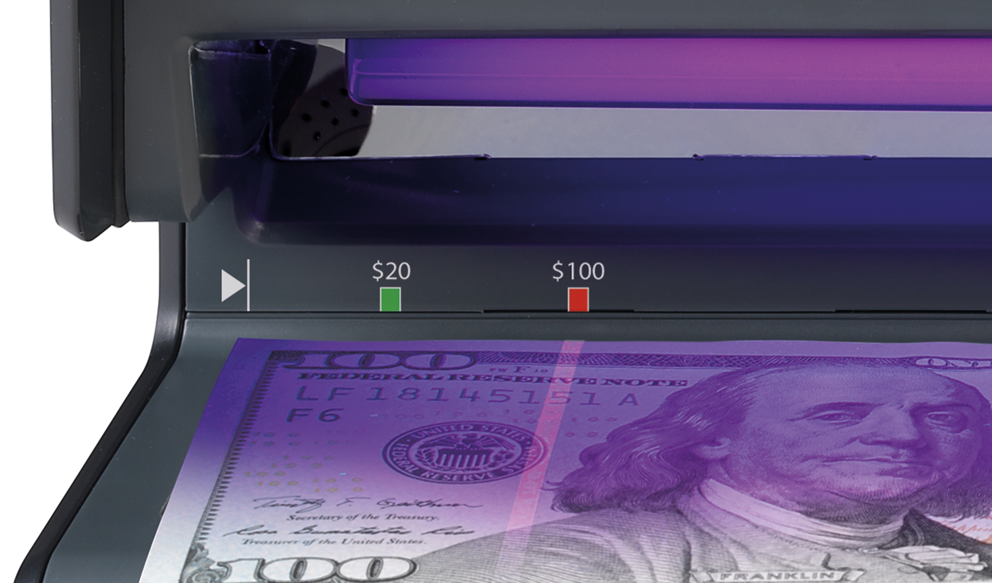 UV Counterfeit Bill Detector Safescan 70 Black Safescan